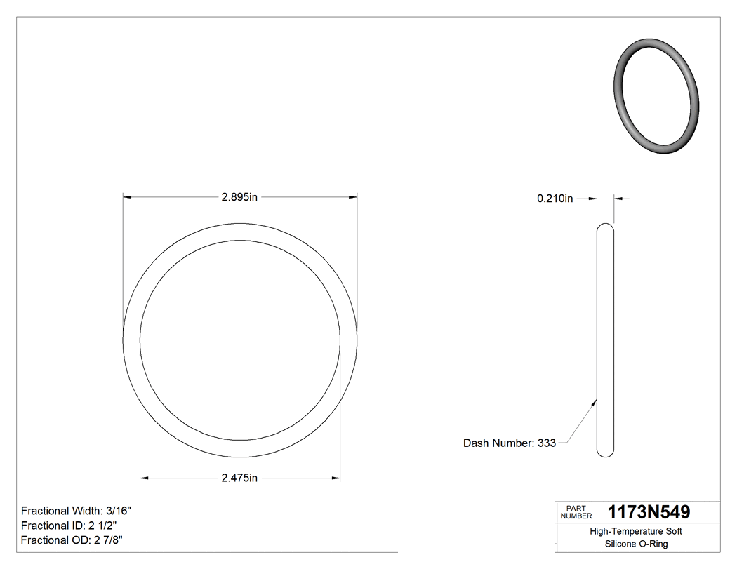 Technical drawing - 1173N549